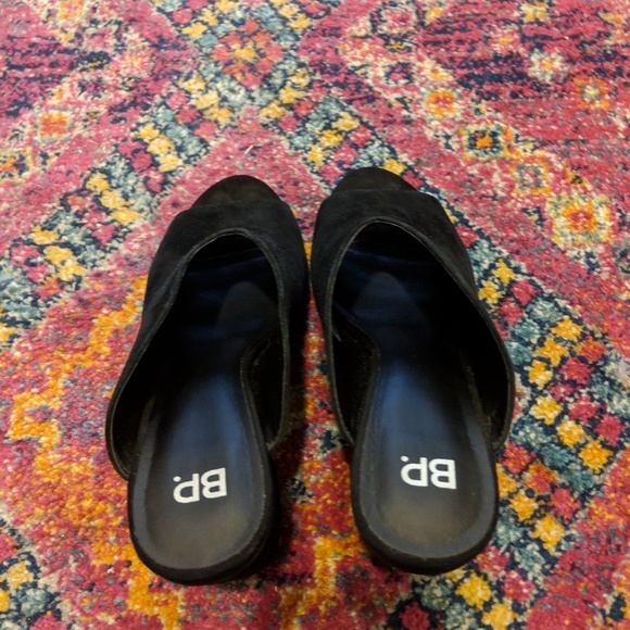 NWOT Tonya BP Open Toe Suede Mule Sandal - Picture 4 of 6